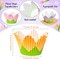 300pcs Flower Cupcake Liners – Easter & Spring Baking Cups, Muffin Wrappers for Cupcakes, Chocolate, Candy, Party Treats, 6 Styles for Birthday, Baby Shower, and Holiday Celebrations